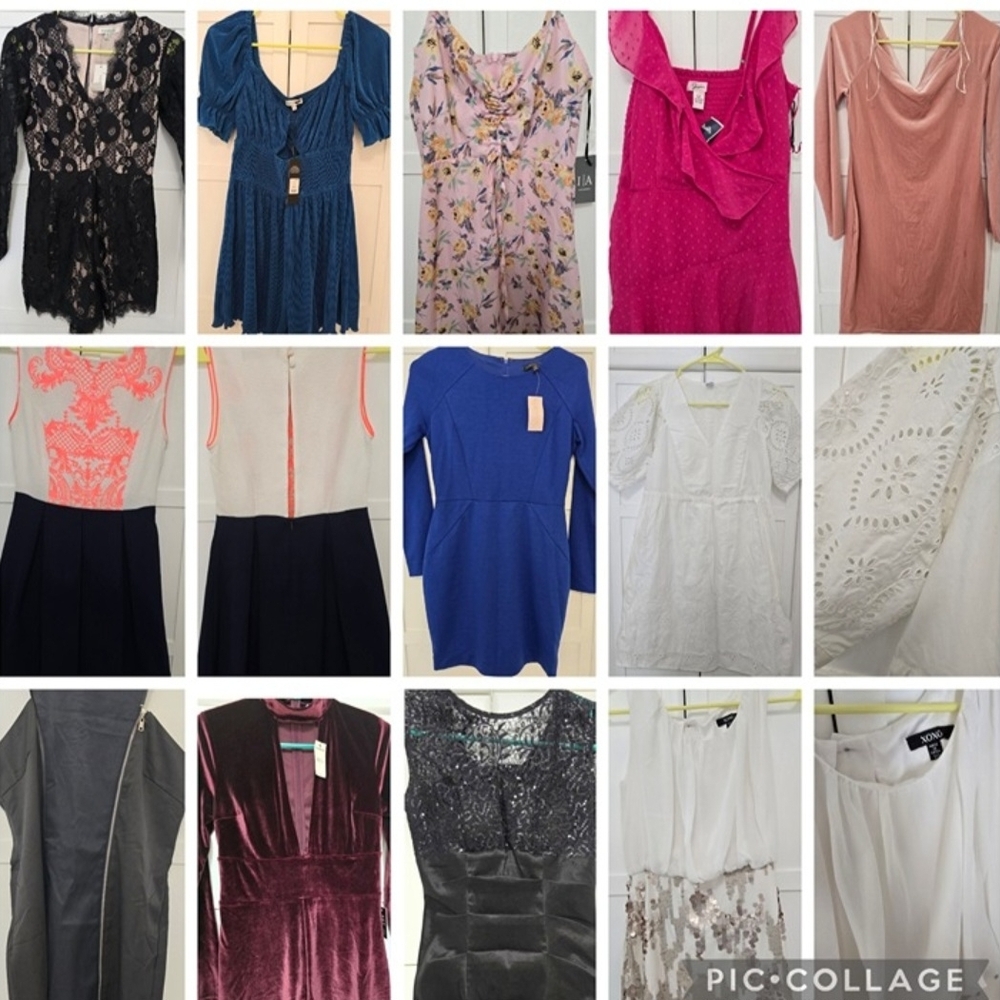 Reseller Assorted Women's Dresses - Blue, Pink, Black, White, Navy, Mauve